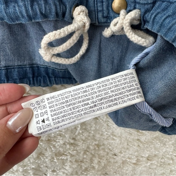 Life‎ in Progress Hooded Oversized Denim Jacket Sz Small - Picture 4 of 4